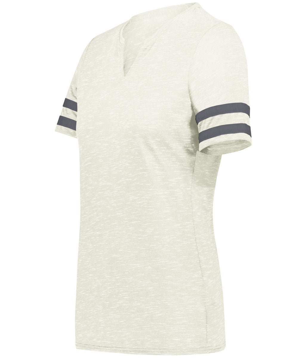 Holloway Ladies Monterey Tee 223245 BIRCH HEATHER/CARBON HEATHER S