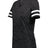 Holloway Ladies Monterey Tee 223245 BLACK HEATHER/WHITE S