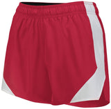 Holloway Ladies Olympus Shorts 229389 SCARLET/WHITE S