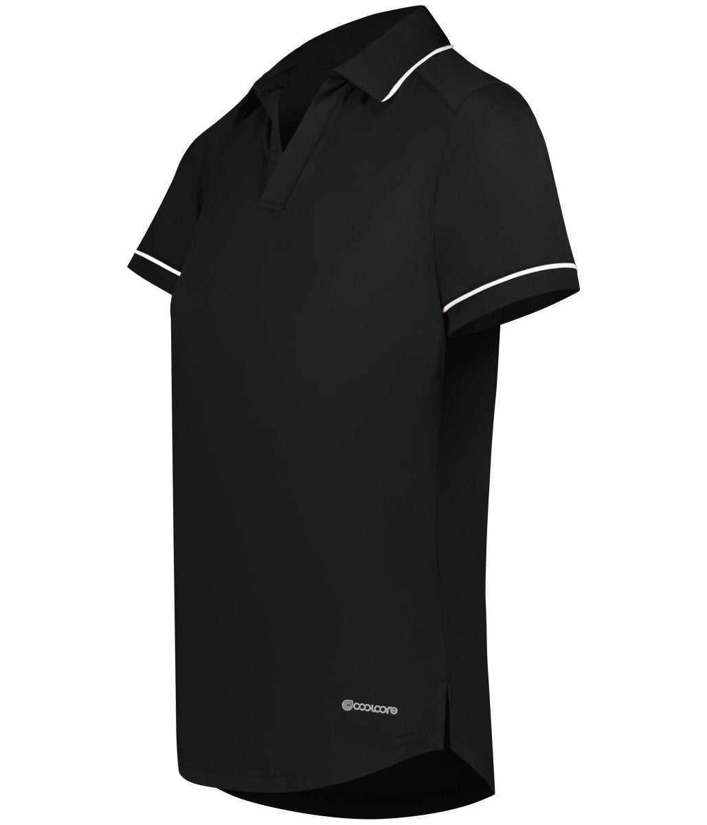 Holloway Ladies Performance Polo Powered by Coolcore® 222701 BLACK/WHITE S