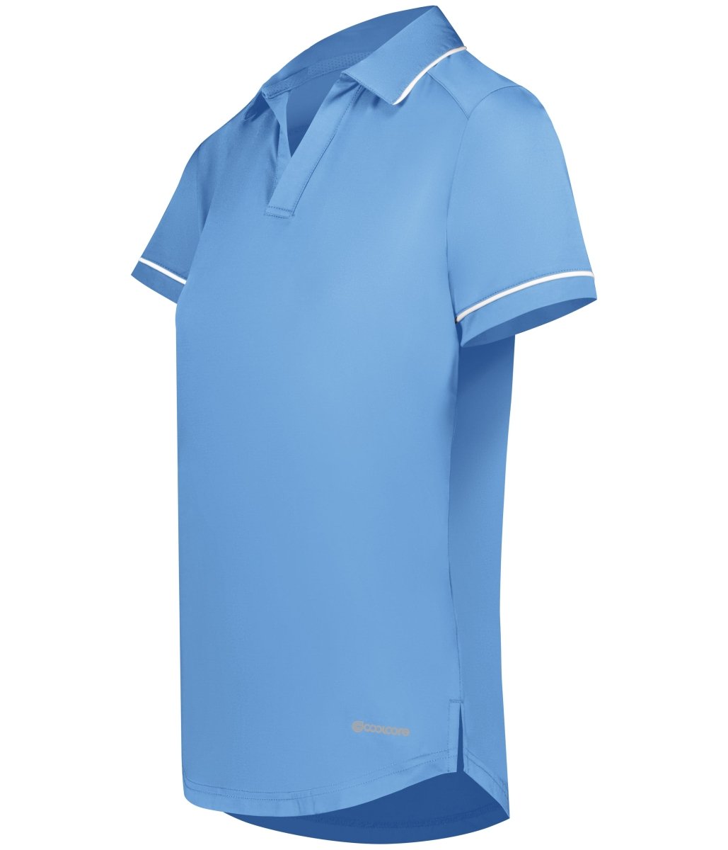 Holloway Ladies Performance Polo Powered by Coolcore® 222701 COLUMBIA BLUE/WHITE S