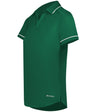 Holloway Ladies Performance Polo Powered by Coolcore® 222701 DARK GREEN/WHITE S