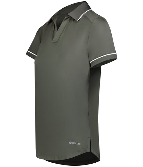 Holloway Ladies Performance Polo Powered by Coolcore® 222701 IRON/WHITE S