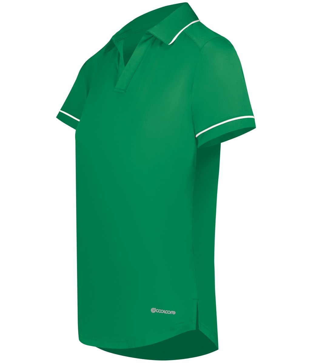 Holloway Ladies Performance Polo Powered by Coolcore® 222701 KELLY/WHITE S