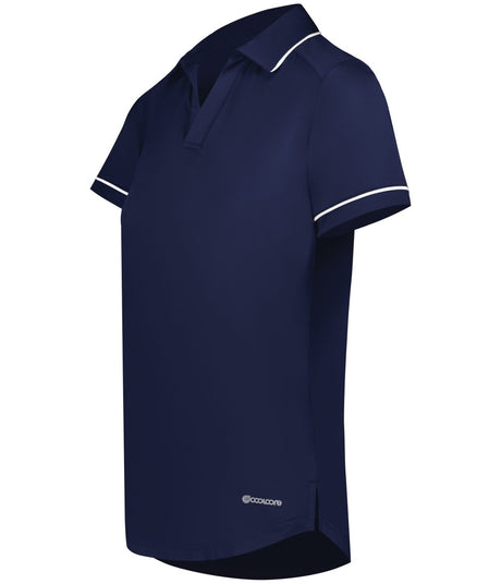 Holloway Ladies Performance Polo Powered by Coolcore® 222701 NAVY/WHITE S