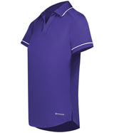 Holloway Ladies Performance Polo Powered by Coolcore® 222701 PURPLE/WHITE S