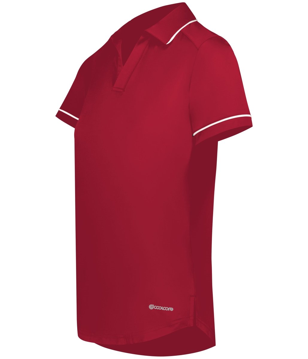 Holloway Ladies Performance Polo Powered by Coolcore® 222701 SCARLET/WHITE S