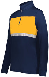 Holloway Ladies Prism Bold 1/4 Zip Pullover 222791 NAVY/GOLD S