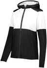 Holloway Ladies SeriesX Hooded Jacket 229728 BLACK/WHITE S