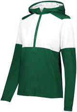 Holloway Ladies SeriesX Hooded Jacket 229728 DARK GREEN/WHITE S
