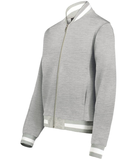 Holloway Ladies V - Street Full Zip Jacket 223747 ATHLETIC HEATHER/WHITE S