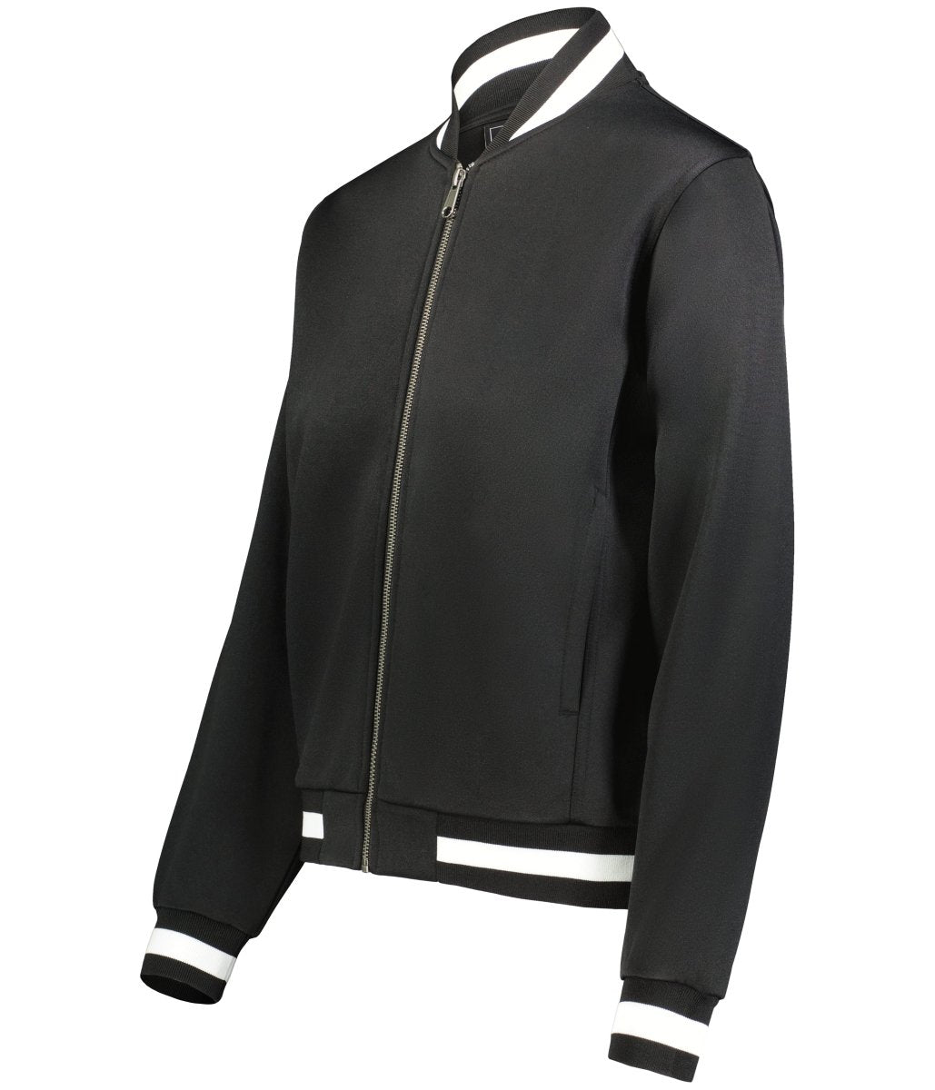 Holloway Ladies V - Street Full Zip Jacket 223747 BLACK/WHITE S