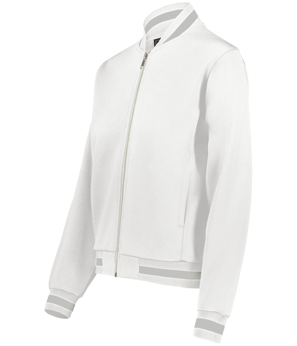 Holloway Ladies V - Street Full Zip Jacket 223747 WHITE/ATHLETIC HEATHER S