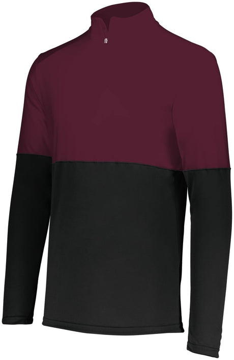 Holloway Momentum Team 1/4 Zip Pullover 223500 BLACK/MAROON S