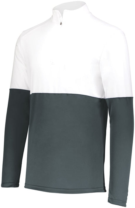 Holloway Momentum Team 1/4 Zip Pullover 223500 IRON/WHITE S