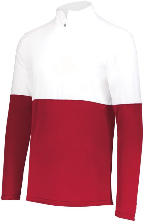 Holloway Momentum Team 1/4 Zip Pullover 223500 SCARLET/WHITE S
