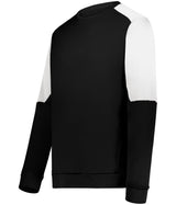Holloway Momentum Team Fleece Crew 223525 BLACK/WHITE S