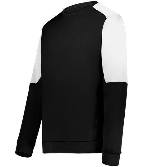 Holloway Momentum Team Fleece Crew 223525 BLACK/WHITE S
