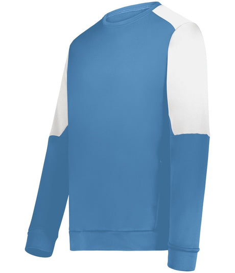 Holloway Momentum Team Fleece Crew 223525 COLUMBIA BLUE/WHITE S