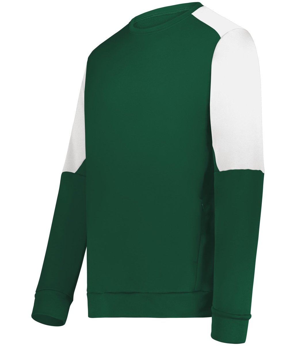 Holloway Momentum Team Fleece Crew 223525 DARK GREEN/WHITE S