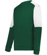 Holloway Momentum Team Fleece Crew 223525 DARK GREEN/WHITE S