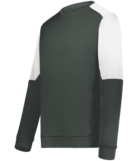 Holloway Momentum Team Fleece Crew 223525 IRON/WHITE S