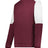 Holloway Momentum Team Fleece Crew 223525 MAROON/WHITE S