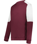 Holloway Momentum Team Fleece Crew 223525 MAROON/WHITE S