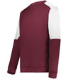 Holloway Momentum Team Fleece Crew 223525 MAROON/WHITE S