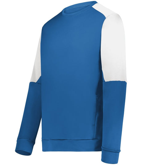 Holloway Momentum Team Fleece Crew 223525 ROYAL/WHITE S