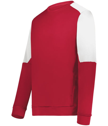Holloway Momentum Team Fleece Crew 223525 SCARLET/WHITE S