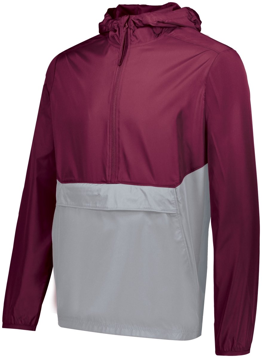 Holloway Pack Pullover 229534 MAROON/ATHLETIC GREY S