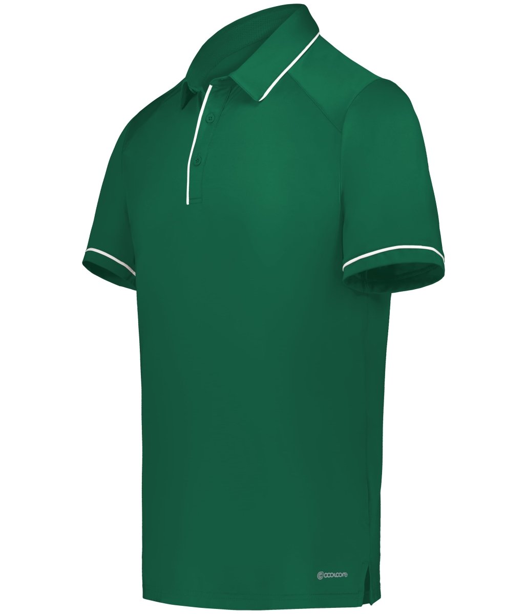 Holloway Performance Polo Powered by Coolcore® 222518 DARK GREEN/WHITE S