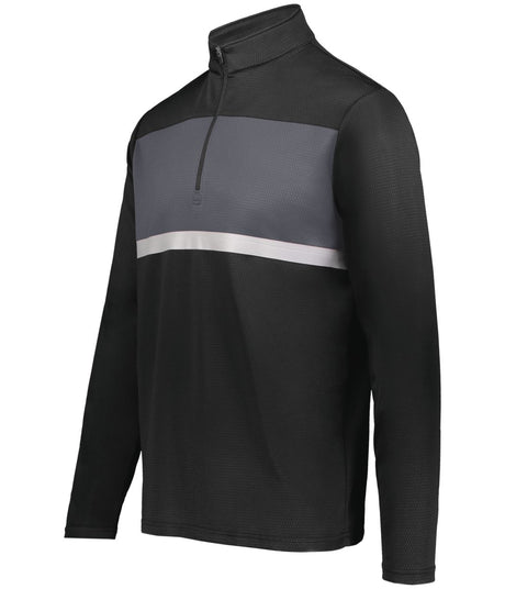 Holloway Prism Bold 1/4 Zip Pullover 222591 BLACK/CARBON S