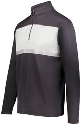 Holloway Prism Bold 1/4 Zip Pullover 222591 BLACK/WHITE S