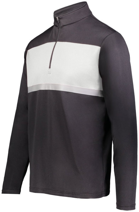 Holloway Prism Bold 1/4 Zip Pullover 222591 BLACK/WHITE S