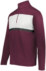 Holloway Prism Bold 1/4 Zip Pullover 222591 MAROON/WHITE S