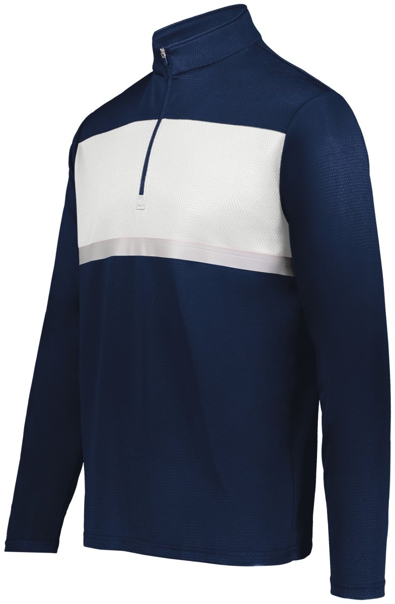 Holloway Prism Bold 1/4 Zip Pullover 222591 NAVY/WHITE S