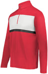 Holloway Prism Bold 1/4 Zip Pullover 222591 SCARLET/WHITE S