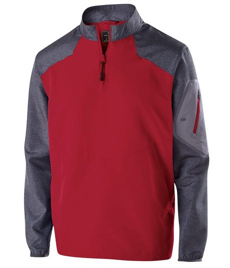 Holloway Raider Pullover 229155 CARBON PRINT/SCARLET S