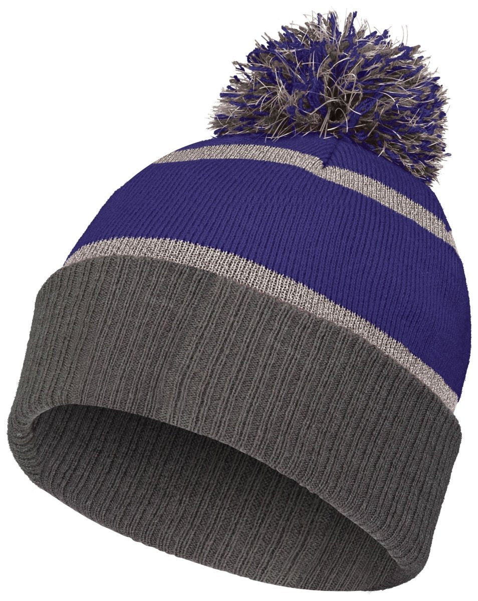Holloway Reflective Beanie 223816 PURPLE/CARBON OS