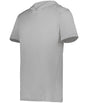 Holloway Short Sleeve Hoodie Powered by Coolcore® 222142 ATHLETIC GREY S