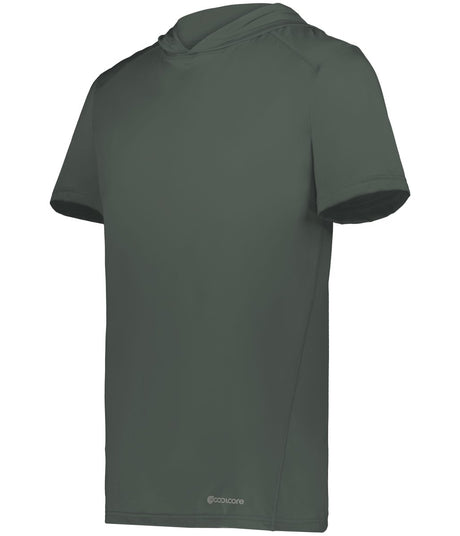 Holloway Short Sleeve Hoodie Powered by Coolcore® 222142 IRON S