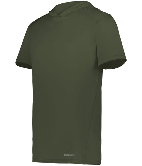 Holloway Short Sleeve Hoodie Powered by Coolcore® 222142 OLIVE S