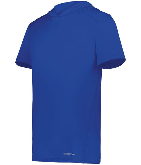 Holloway Short Sleeve Hoodie Powered by Coolcore® 222142 ROYAL S