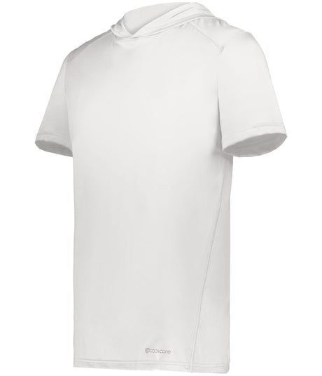 Holloway Short Sleeve Hoodie Powered by Coolcore® 222142 WHITE S