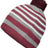 Holloway Spirit Pom Beanie 223815 MAROON/HEATHER GREY/WHITE OS