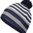 Holloway Spirit Pom Beanie 223815 NAVY/HEATHER GREY/WHITE OS