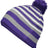 Holloway Spirit Pom Beanie 223815 PURPLE/HEATHER GREY/WHITE OS