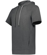 Holloway Ventura Soft Knit Short Sleeve Hoodie 222505 CARBON HEATHER S